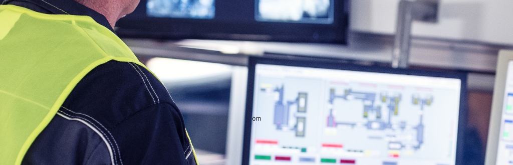 Operator at a control room console